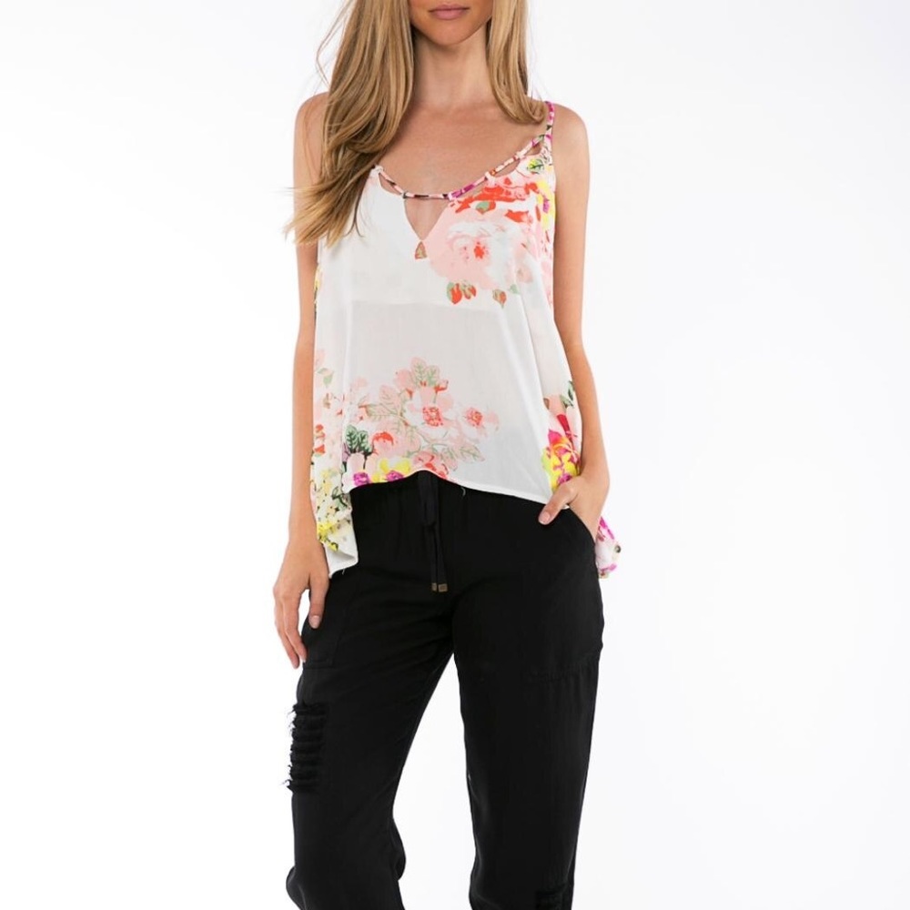 On the road lily floral print top